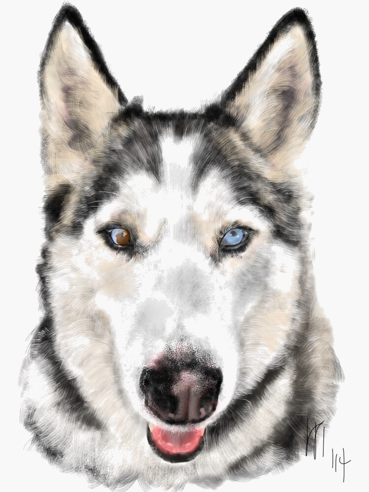 Husky Dog Pooch Pup by LITDigitalArt