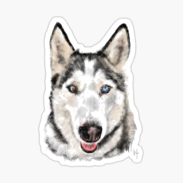 Husky Dog Pooch Pup Sticker