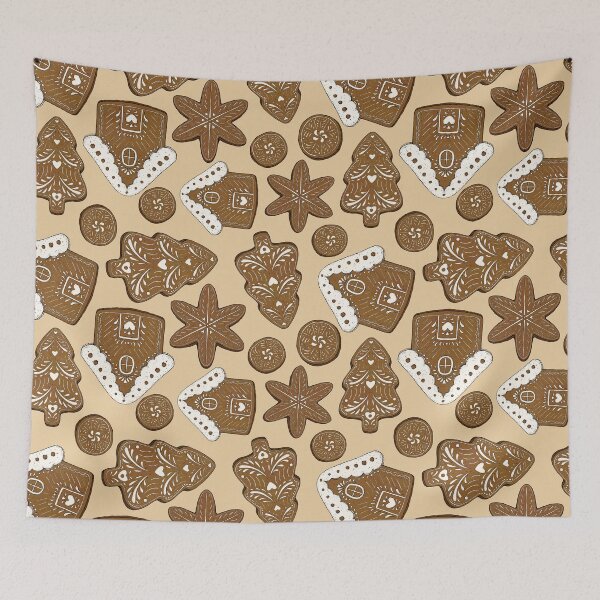 Item preview, Gingerbread Cookies: Christmas Baking - Brown Pattern designed and sold by rnmarts.