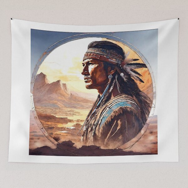 Item preview, Winnetou, Indians, landscape, sunrise designed and sold by theherbst131313.