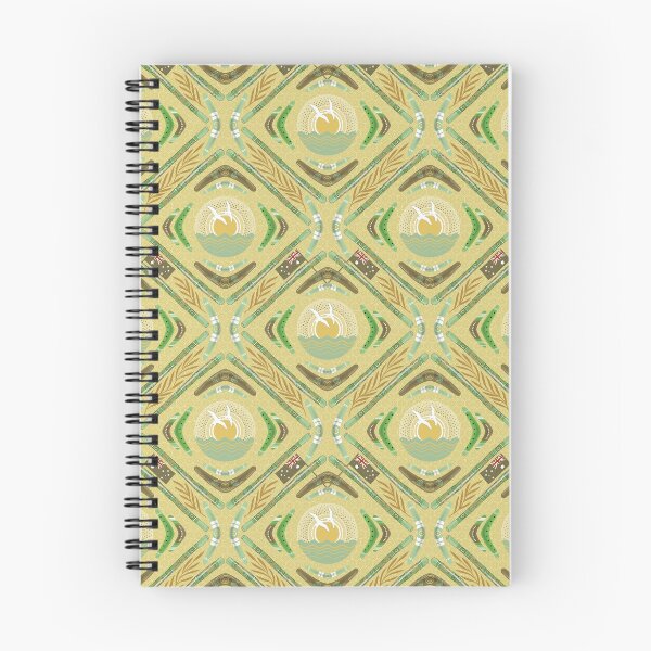 Item preview, Australia Day-Green-and-gold1 [with flags] designed and sold by Carina Parry Studios.