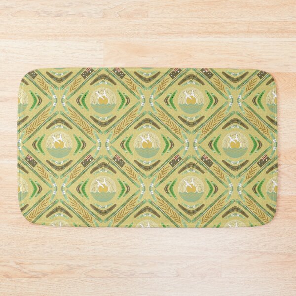 Item preview, Australia Day-Green-and-gold1 [with flags] designed and sold by Carina Parry Studios.
