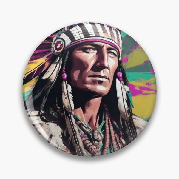 Item preview, Winnetou, Indians, graffiti, colorful, color designed and sold by theherbst131313.