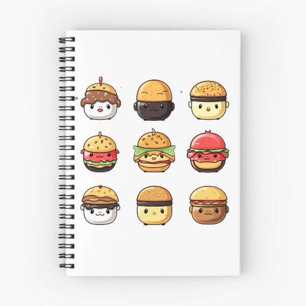 Item preview, Cute kawaii hamburger cartoon designed and sold by New-School-Wave.