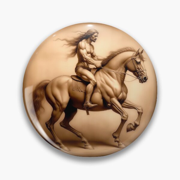 Item preview, A Barbarian Riding A Horse designed and sold by LanaGustavsson.