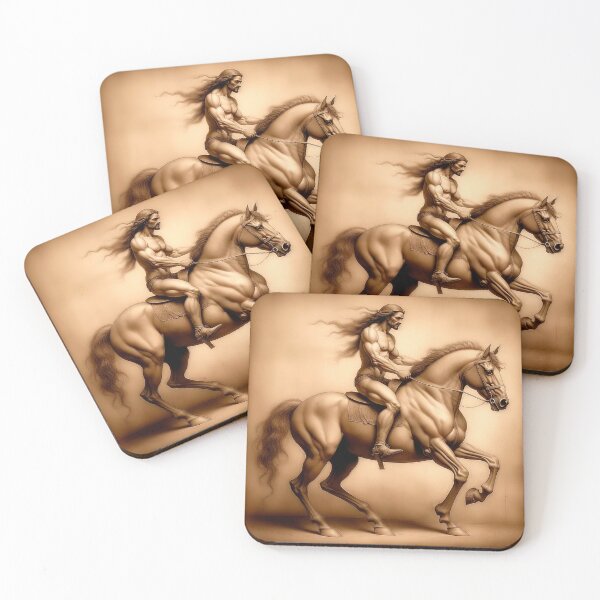 Item preview, A Barbarian Riding A Horse designed and sold by LanaGustavsson.