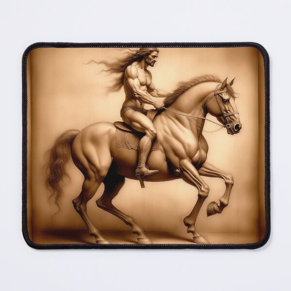 Item preview, A Barbarian Riding A Horse designed and sold by LanaGustavsson.