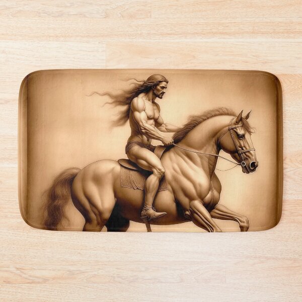 Item preview, A Barbarian Riding A Horse designed and sold by LanaGustavsson.