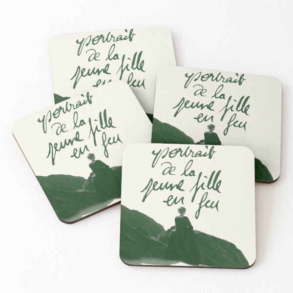 Item preview, Portrait de la jeune fille en feu - Green Simplistic Design designed and sold by rottenben.