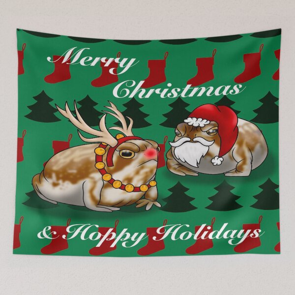 Item preview, Hoppy Holidays- Desert Rain Frogs designed and sold by OneStopBeanShop.