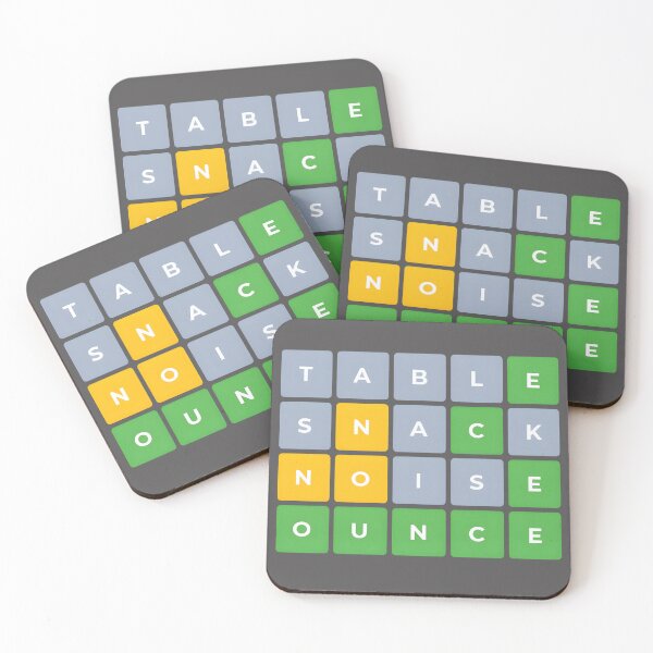 Item preview, Table Snake Noice Ounce Wordle Game  designed and sold by AbominationShop.