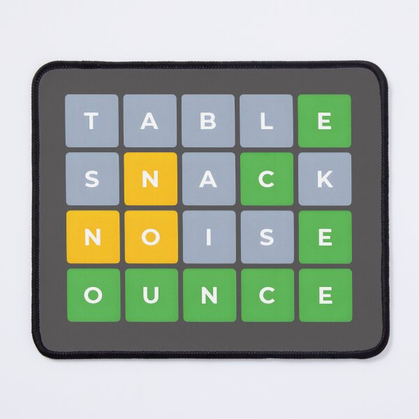 Item preview, Table Snake Noice Ounce Wordle Game designed and sold by AbominationShop.