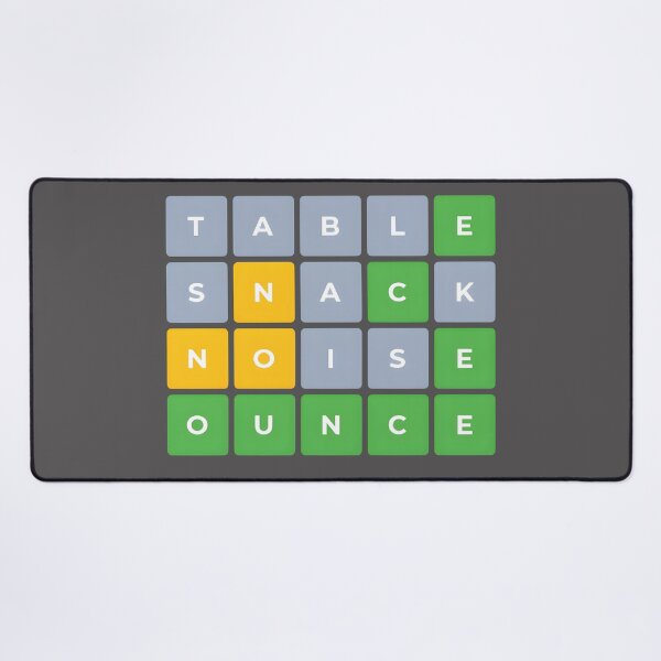 Item preview, Table Snake Noice Ounce Wordle Game designed and sold by AbominationShop.