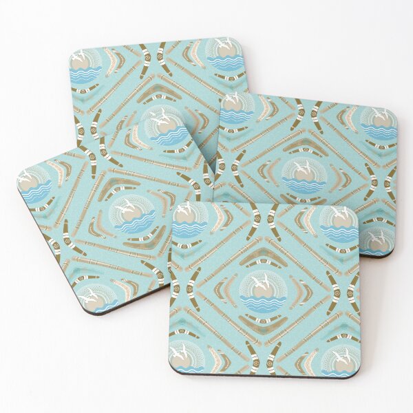 Item preview, Australia day- Boomerangs and Didgeridoos [Blue Seas] designed and sold by Carina Parry Studios.