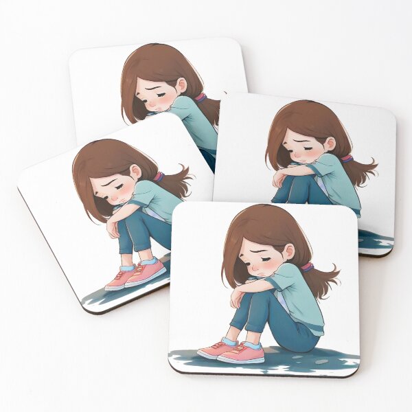 Item preview, Sad girl designed and sold by Chamce-Designs.