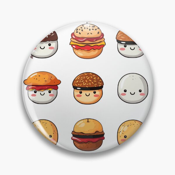 Item preview, Cute kawaii hamburger cartoon designed and sold by New-School-Wave.
