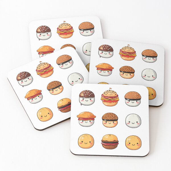Item preview, Cute kawaii hamburger cartoon designed and sold by New-School-Wave.