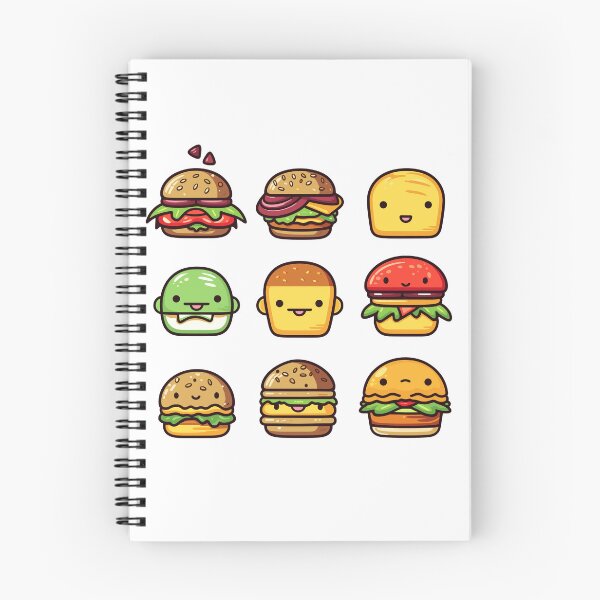 Item preview, Cute kawaii hamburger cartoon designed and sold by New-School-Wave.