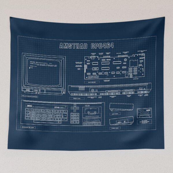 Item preview, Amstrad CPC 464 (Navy Blueprint) designed and sold by BGALAXY.