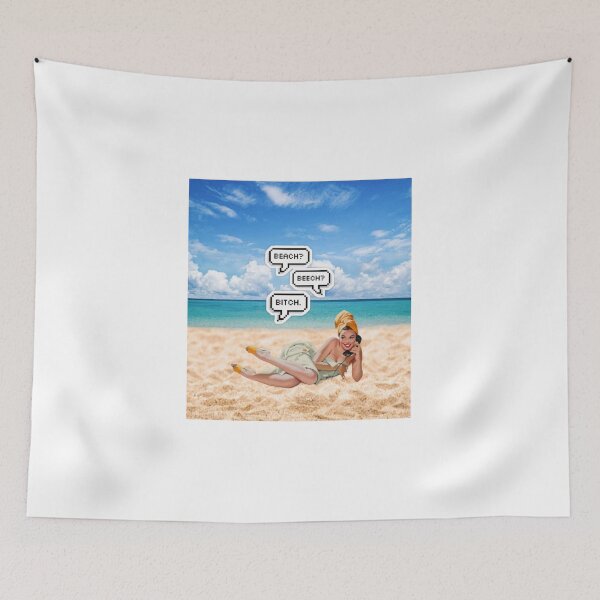 Item preview, retro beach girl designed and sold by Almendra21.