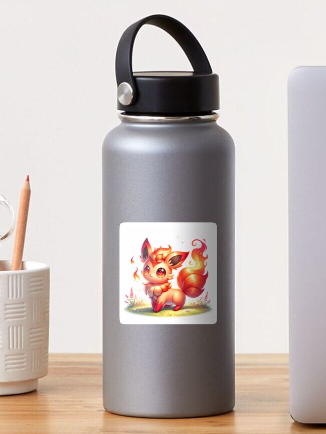 Thumbnail 1 of 3, Sticker, Flaming Fox designed and sold by TeeMugs3.