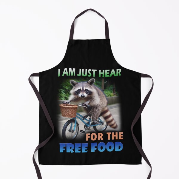 Item preview, Raccoon Trash Panda - Just here for the free food designed and sold by peanut tee.