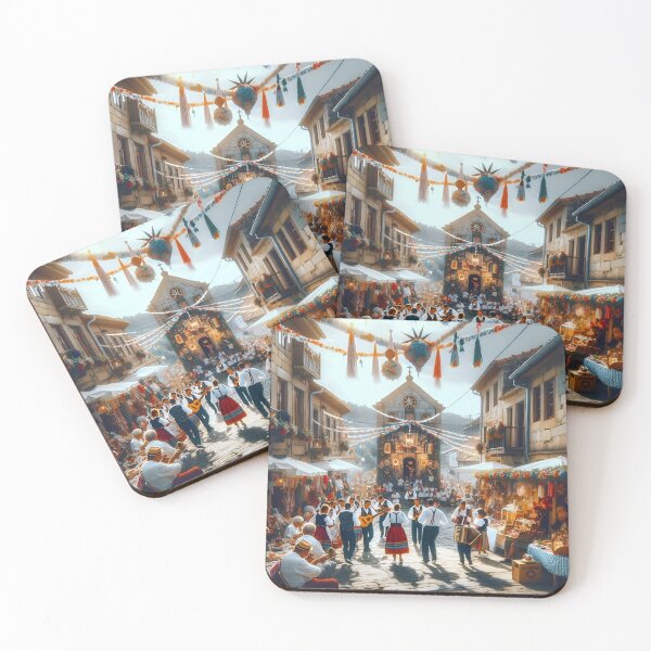 Item preview, "Festive Spirit: A Traditional European Village Celebration" designed and sold by APARTAI EU.