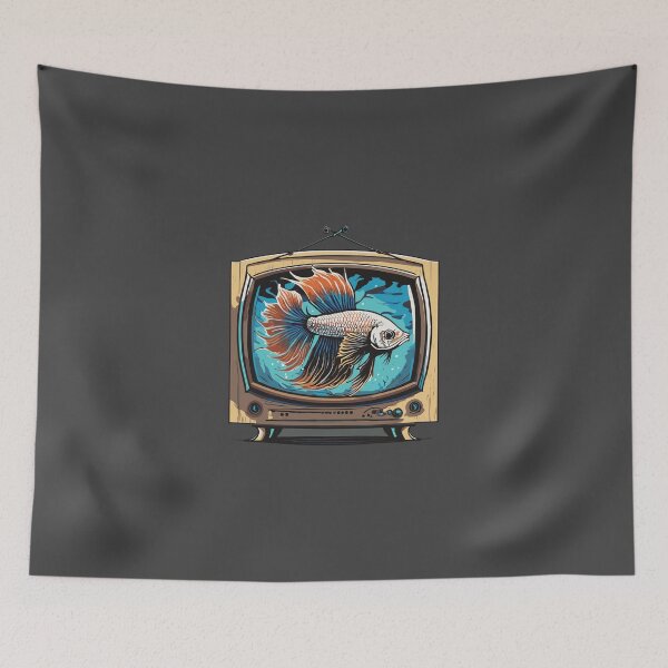 Item preview, Betta Fish in TV designed and sold by Corner-Distro.