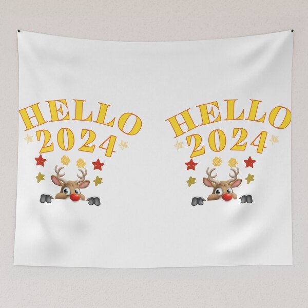 Item preview, hello 2024 designed and sold by Cuteanimecorner.