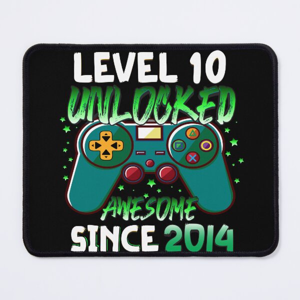 Item preview, Level 10 Unlocked Awesome Since 2014 10th Birthday Gaming designed and sold by Skalaman.