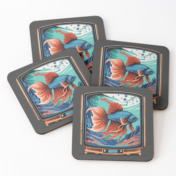 Item preview, Betta Fish in Old Television designed and sold by Corner-Distro.