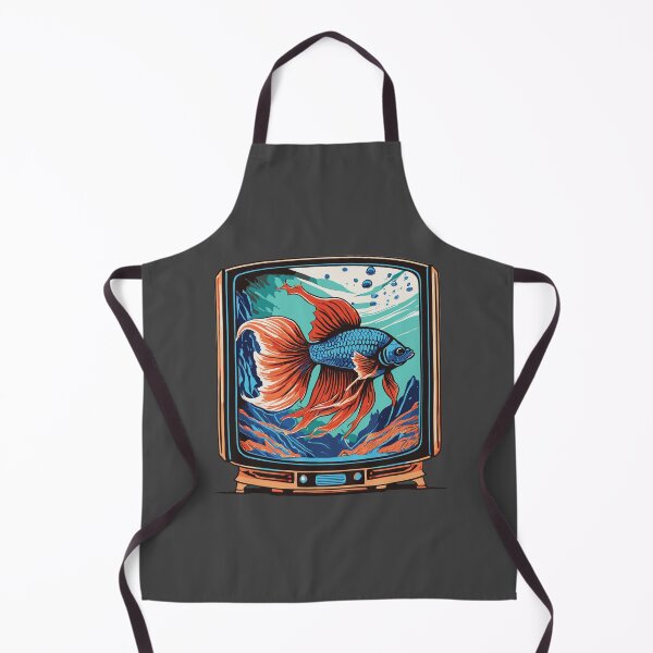 Item preview, Betta Fish in Old Television designed and sold by Corner-Distro.