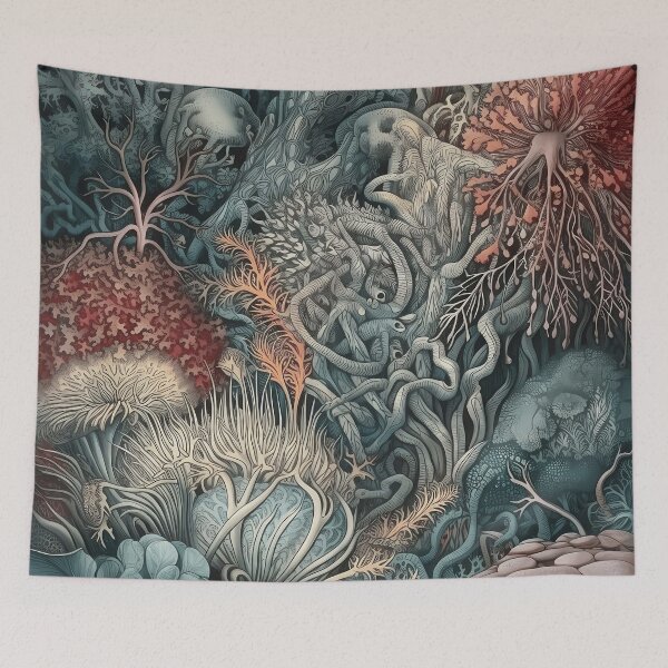 Item preview, Coral Canvas designed and sold by mushizaman.
