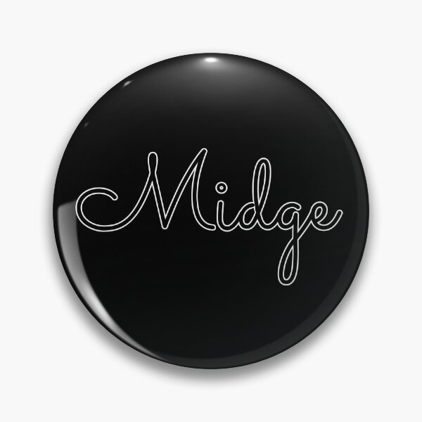 Item preview, Writing Midge Name Label (Black) designed and sold by NormadWorld.