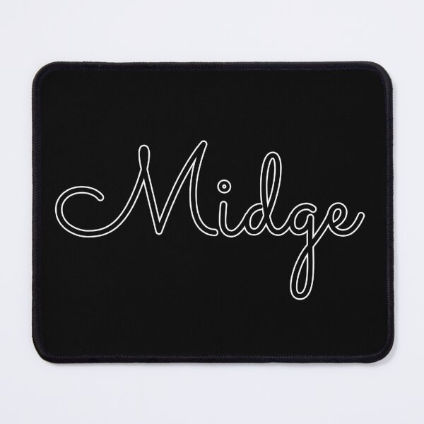 Item preview, Writing Midge Name Label (Black) designed and sold by NormadWorld.