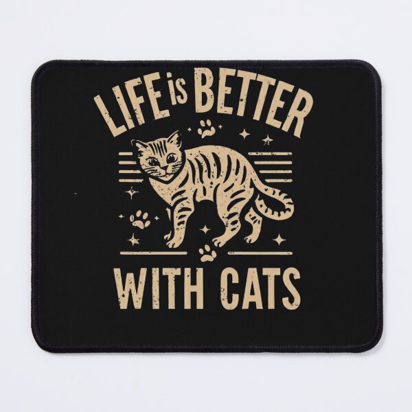 Item preview, life is better with cats designed and sold by IdeasDream.