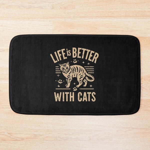 Item preview, life is better with cats designed and sold by IdeasDream.