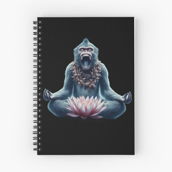 Item preview, meditating monkey designed and sold by Animalia-.