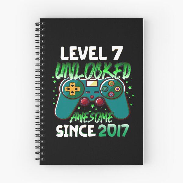 Item preview, Level 7 Unlocked Awesome Since 2017 7th Birthday Gaming designed and sold by Skalaman.
