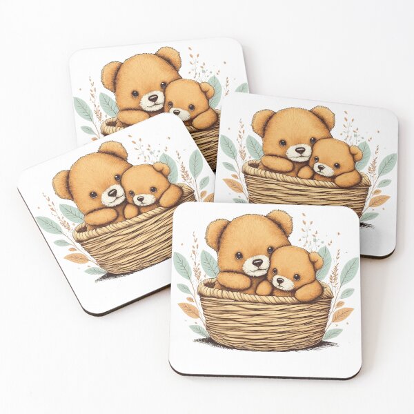 Item preview, Adorable Basket of Teddy Bears  designed and sold by Alleycat0518.