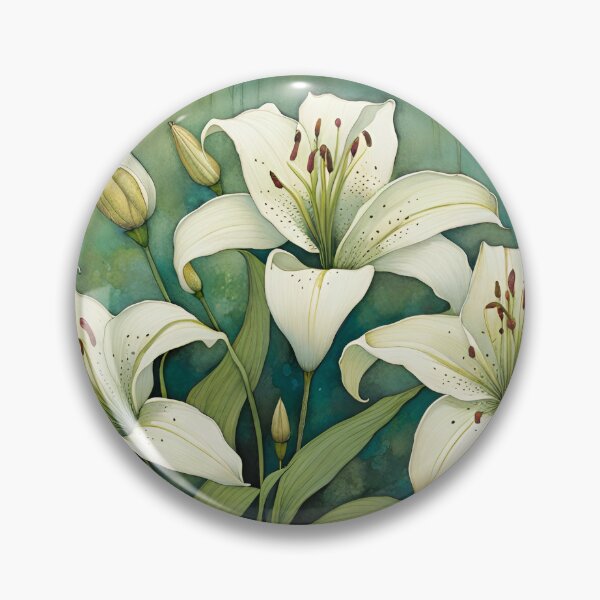 Item preview, Lirios tigrados blancos designed and sold by Cathi.