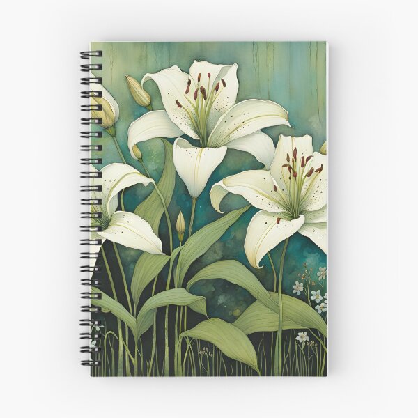 Item preview, Lirios tigrados blancos designed and sold by Cathi.