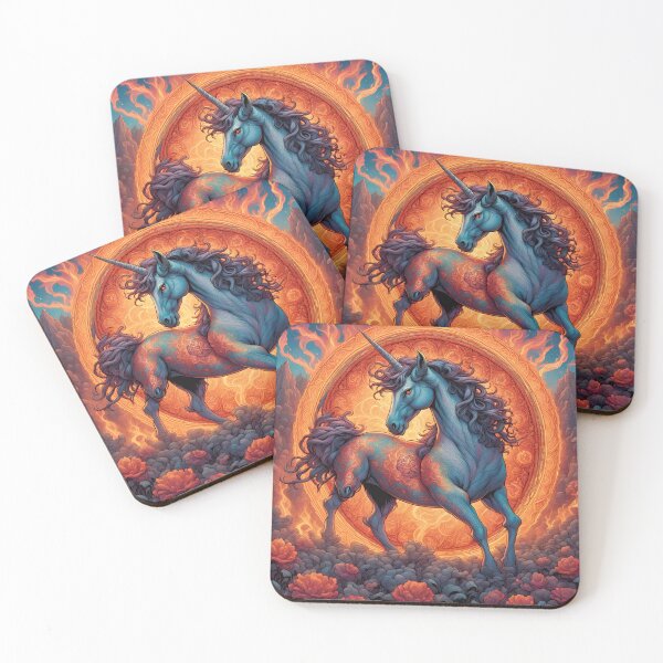 Item preview, Unicorn Flames And Flowers designed and sold by tpixx.