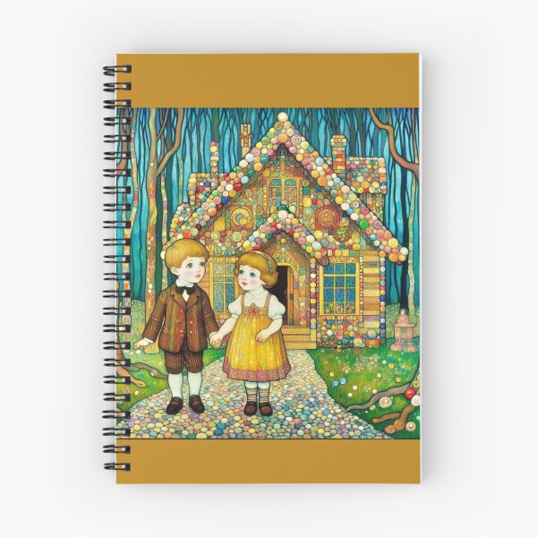 Item preview, Hansel and Gretel in front of a Candy House [Fairy tale Art] designed and sold by CristalleLisa.