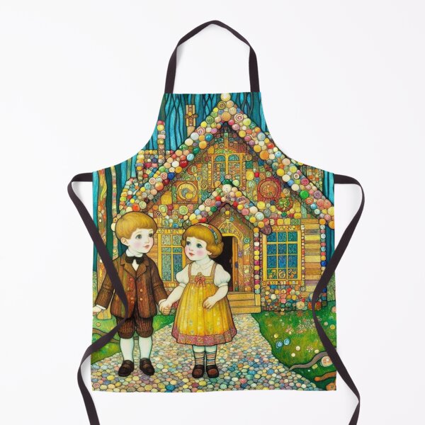 Item preview, Hansel and Gretel in front of a Candy House [Fairy tale Art] designed and sold by CristalleLisa.
