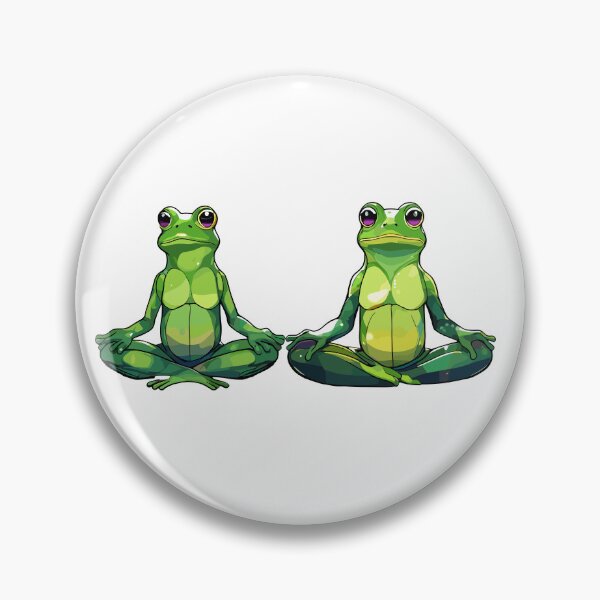 Item preview, Cute frogs are meditating designed and sold by mantra2023.