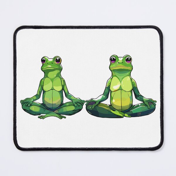 Item preview, Cute frogs are meditating designed and sold by mantra2023.