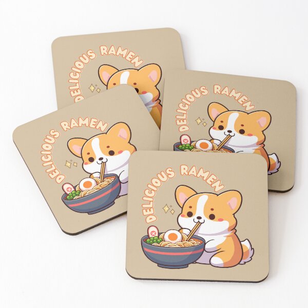 Item preview, Kawaii Corgi Raman designed and sold by WycWycCo.