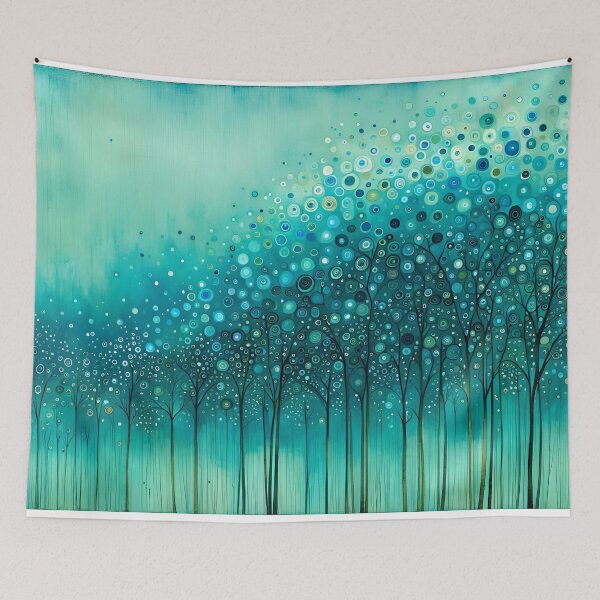 Item preview, Celadon, Teal and Cerulean Woods designed and sold by Cathi.