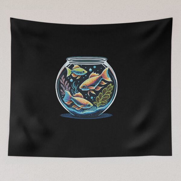 Item preview, Neon Tetra's in bowl designed and sold by Corner-Distro.